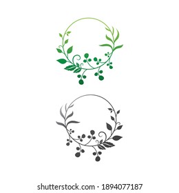 Tree leaf vector and green logo design friendly concept 