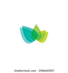 Tree leaf vector and green logo design friendly concept 