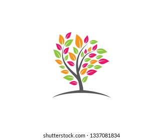 Tree leaf vector icon