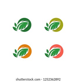 Tree Leaf Vector icon Illustration design template