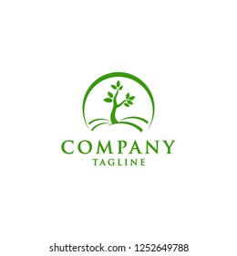 Tree Leaf Vector icon Illustration design template