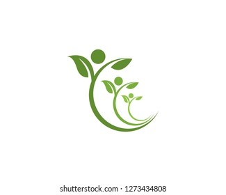 Tree Leaf Vector icon Illustration design template