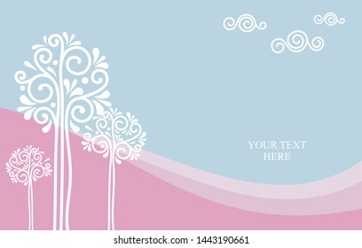  tree with leaf , vector illustration.vector flat tree Icon