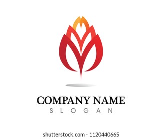 Tree leaf vector logo design, eco-friendly concept.
