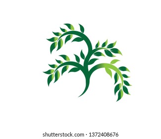 Tree Leaf vector logo design, eco-friendly concept - Vector
