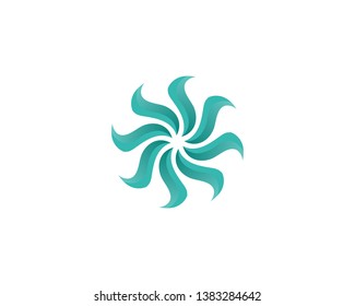 Tree leaf vector logo design, eco-friendly concept.
