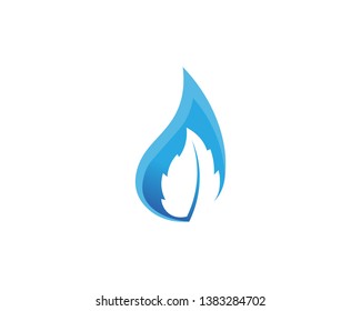 Tree leaf vector logo design, eco-friendly concept.
