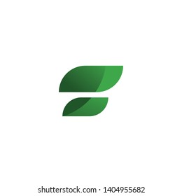 Tree leaf vector logo design, eco-friendly concept.
