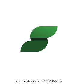 Tree leaf vector logo design, eco-friendly concept.

