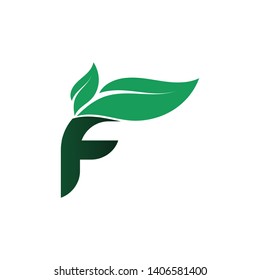 Tree leaf vector logo design, eco-friendly concept.
