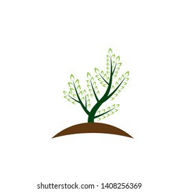 Tree leaf vector logo design, eco-friendly concept - Vector
