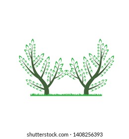 Tree leaf vector logo design, eco-friendly concept - Vector
