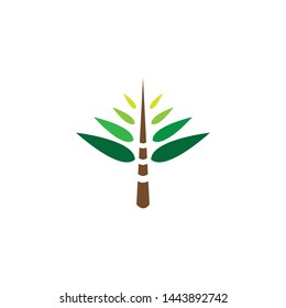 Tree leaf vector logo design, eco-friendly concept