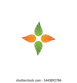 Tree leaf vector logo design, eco-friendly concept