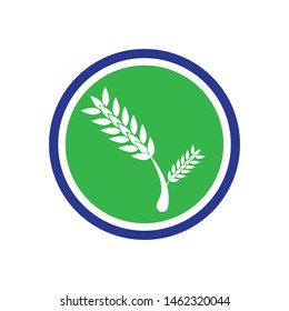 Tree leaf vector logo design, eco-friendly concept