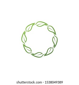 Tree leaf vector logo design eco friendly concept