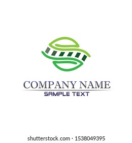 Tree leaf vector logo design eco friendly concept