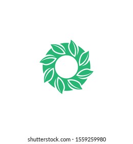 Tree leaf vector logo design eco friendly concept
