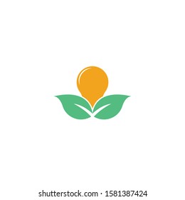 Tree leaf vector logo design, eco-friendly concept