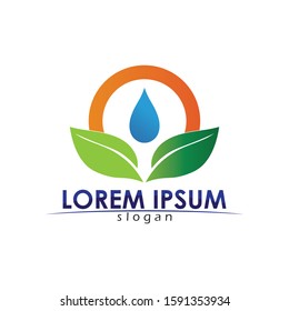 Tree leaf vector logo design eco friendly concept