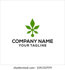 Tree leaf vector logo design eco friendly concept