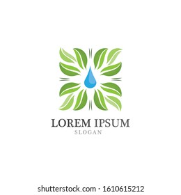 Tree leaf vector logo design eco friendly concept