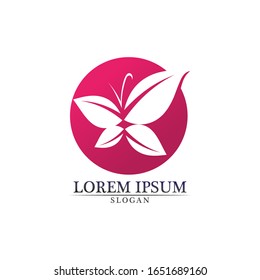 Tree leaf vector logo design eco friendly concept