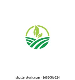 Tree leaf vector logo design symbol.