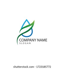 Tree leaf vector logo design, e green friendly concept.
