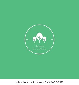 Tree leaf vector logo design, eco-friendly concept