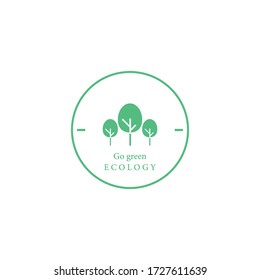 Tree leaf vector logo design, eco-friendly concept