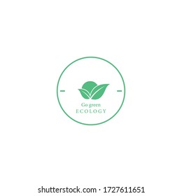 Tree leaf vector logo design, eco-friendly concept