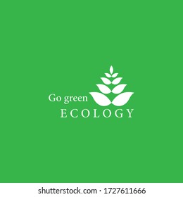 Tree leaf vector logo design, eco-friendly concept