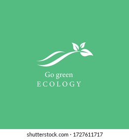 Tree leaf vector logo design, eco-friendly concept