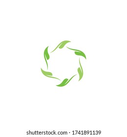 Tree leaf vector logo design, eco-friendly concept.