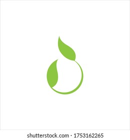 Tree leaf vector logo design symbol.