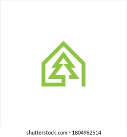 Tree leaf vector logo design symbol.