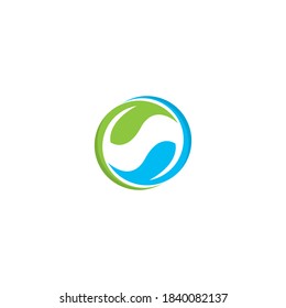 Tree leaf vector logo design, eco-friendly concept design.