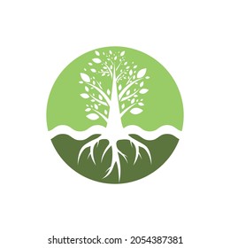 Tree leaf vector logo design