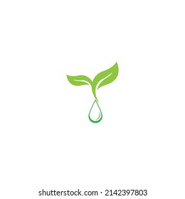 Tree leaf vector logo design, eco-friendly concept.
