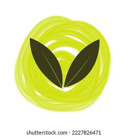tree leaf vector logo design environmental conservation concept use for posters flyers brochures illustrations articles beauty massage parlors