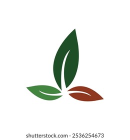 Tree leaf vector logo design  eco-friendly concept