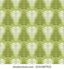 Tree Leaves Design For Block screen Print Allover Seamless Repeat Pattern 