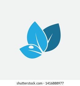 tree Leaves icon on white, flat icon