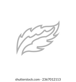 tree leaves icon on a white background, vector illustration