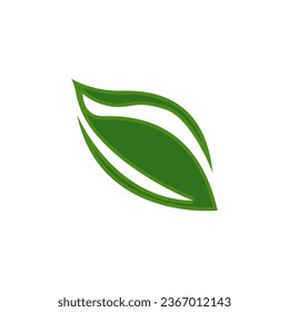 tree leaves icon on a white background, vector illustration