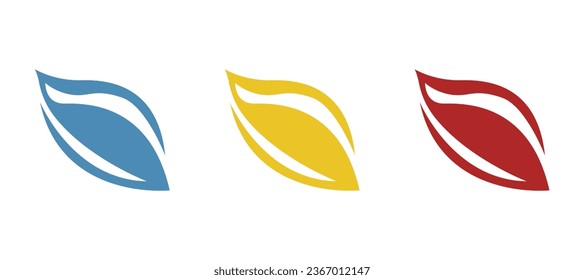 tree leaves icon on a white background, vector illustration