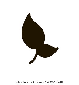 Tree leaves icon in trendy flat style isolated on white background. Eps 10.