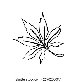 tree leaves icon, vector illustration