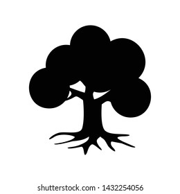 tree and leaves icons vector illustration